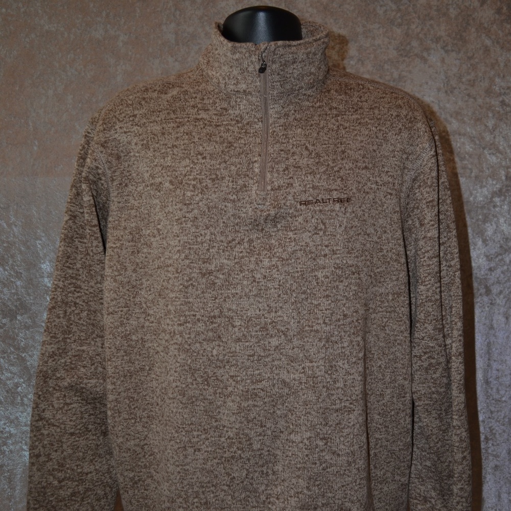 REALTREE 1/4 ZIP PULLOVER SWEATER TOP